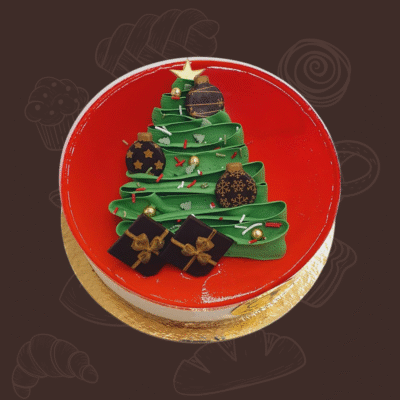 Pipari-valkosuklaa Puolukka-glögi kakku (G)